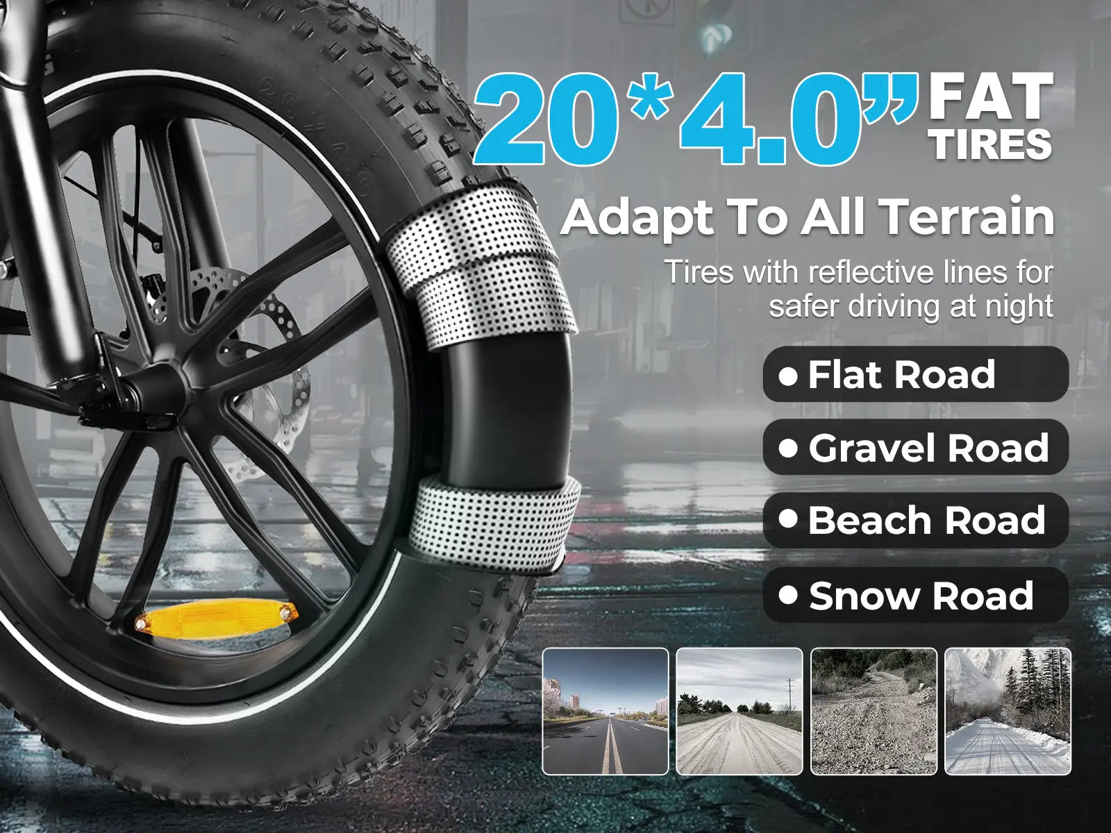 Vélo électrique pliable à gros pneus C05 Pro