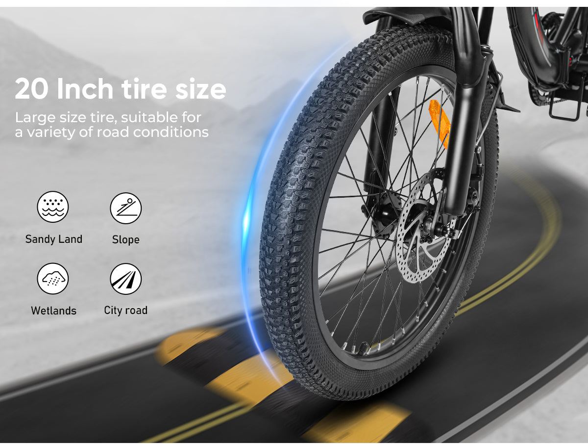 CY20 Bicicletta Elettrica Portatile per Pendolari