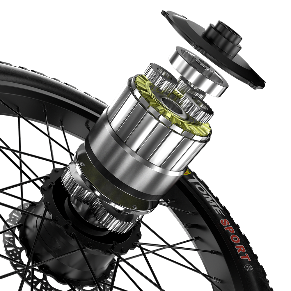 Shengmilo S600 2000W Dubbla Motorer Elektrisk Cykel