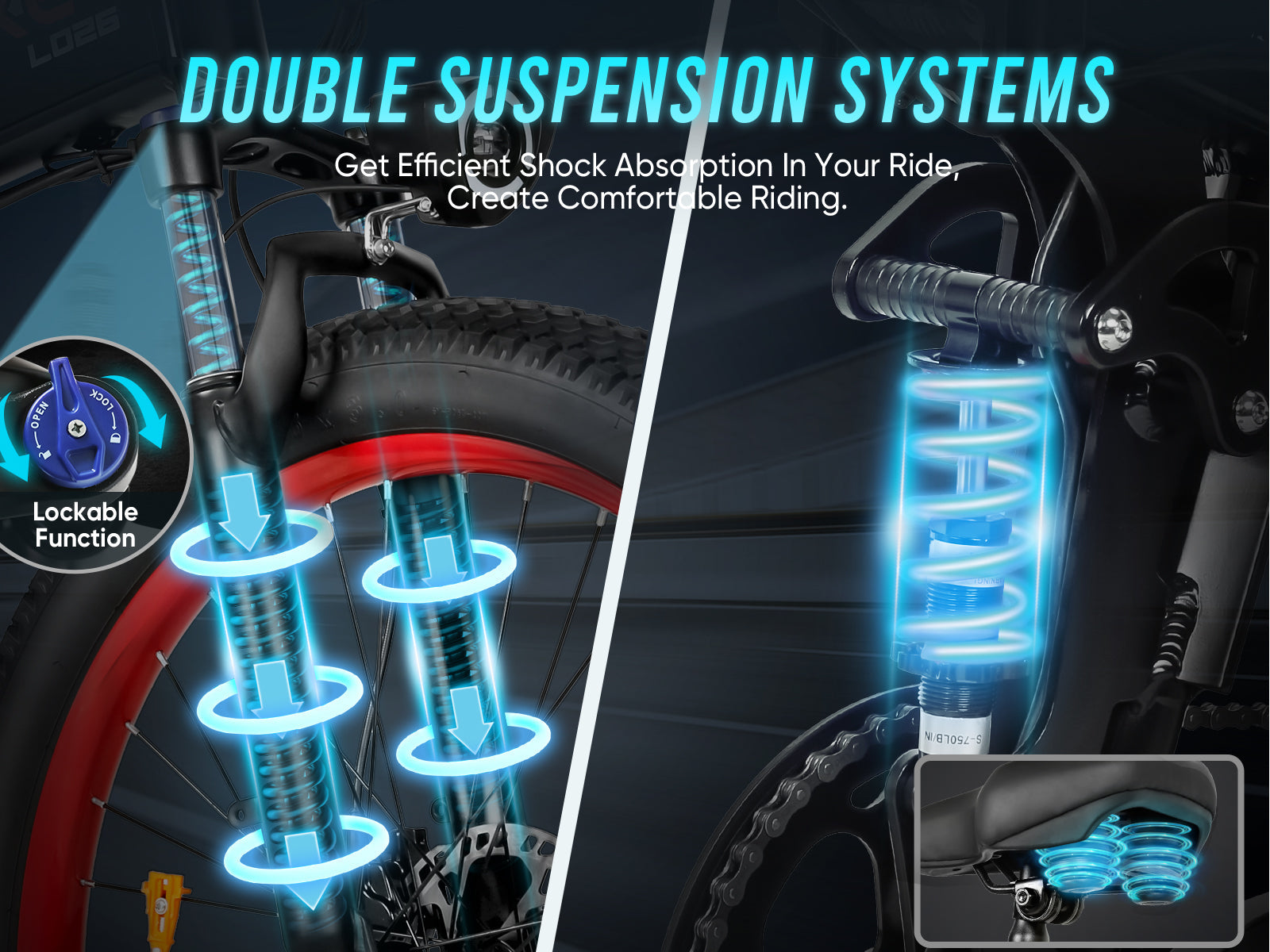 LO26 Plus Fat Tire Folding Ebike