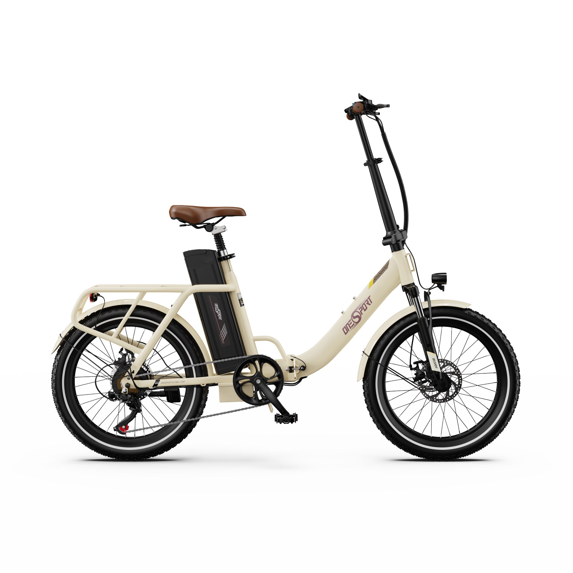 ONESPORT OT16-2 20" Folding Electric Commuter Bike 250W Motor 48V 17Ah Battery Support APP