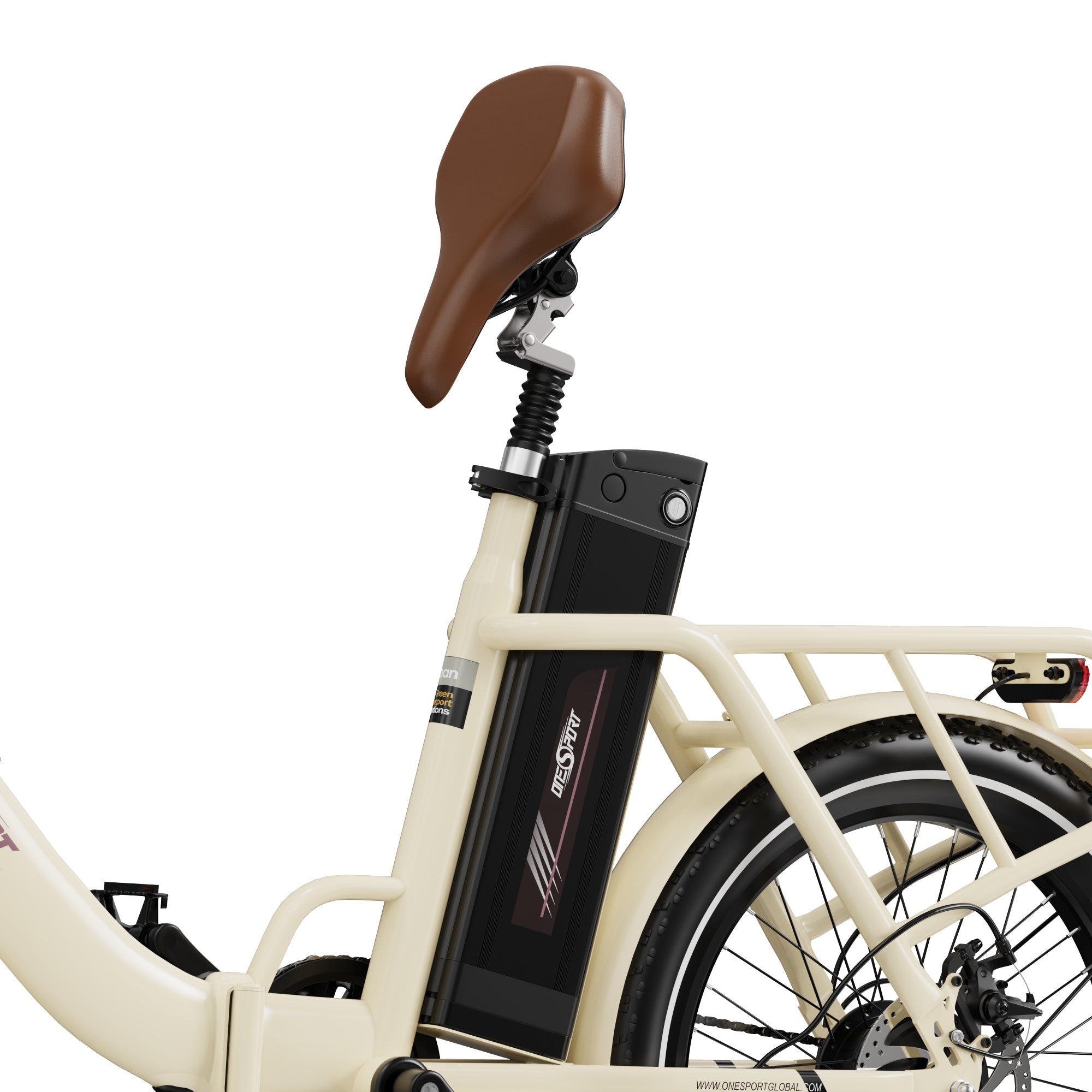 ONESPORT OT16-2 20" Folding Electric Commuter Bike 250W Motor 48V 17Ah Battery Support APP