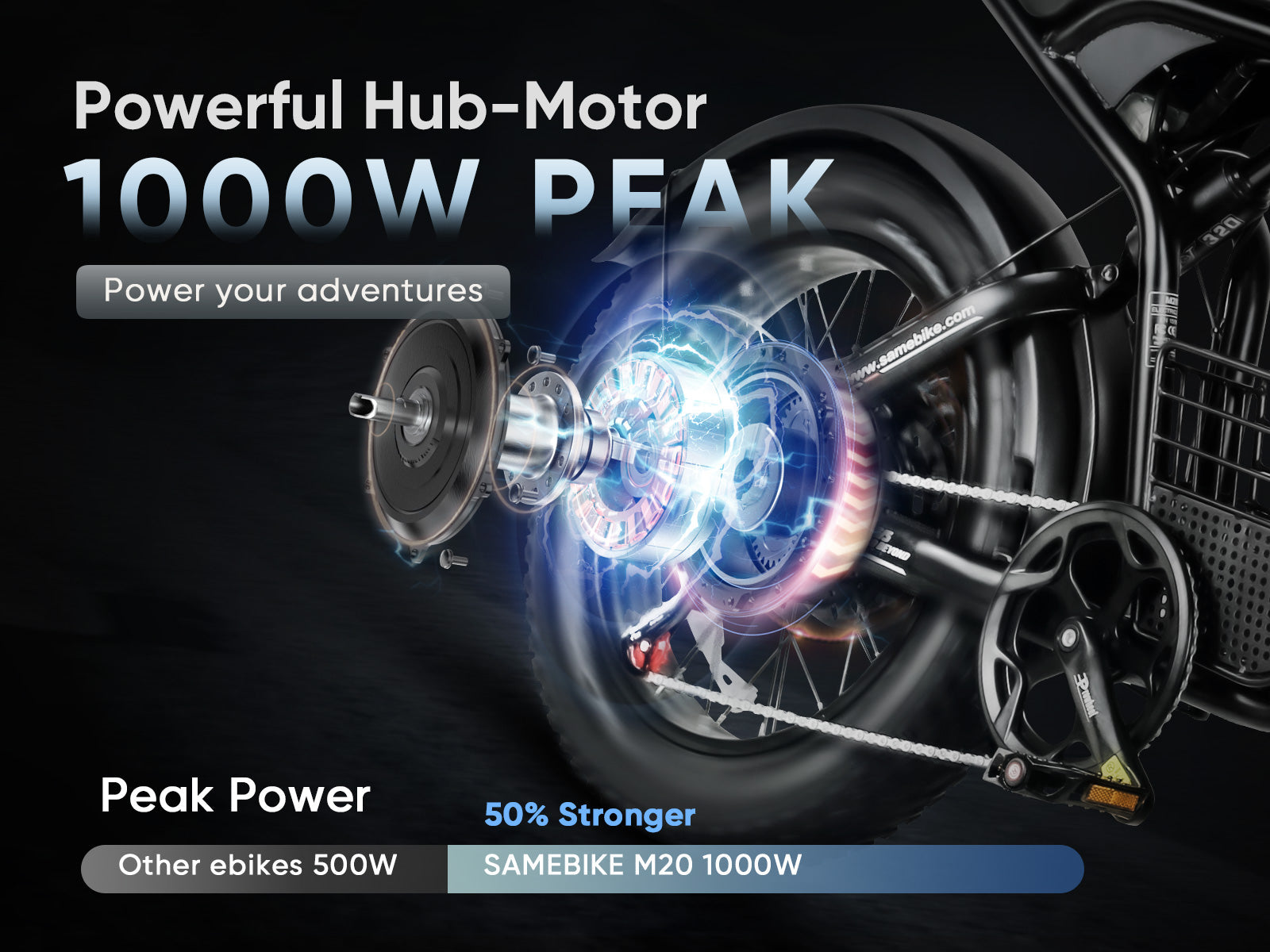 M20 Bicicletta Elettrica 1000W