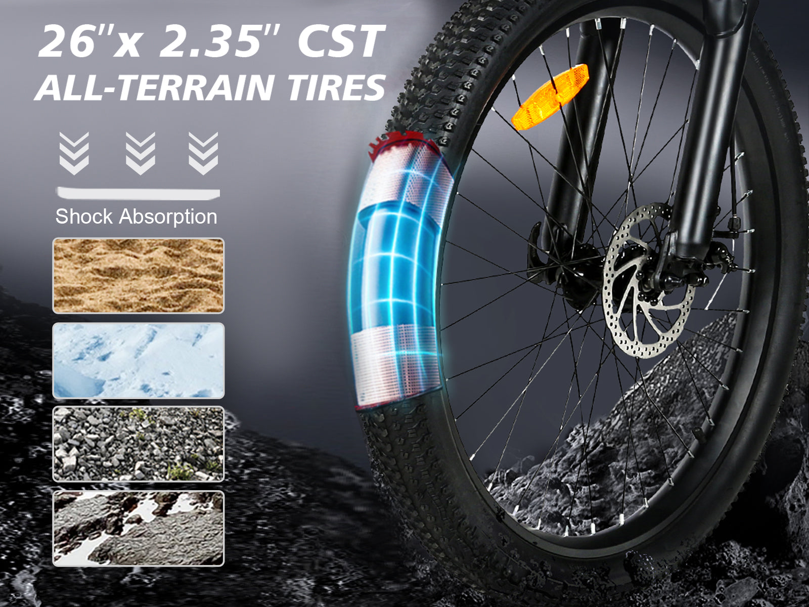 LO26-II-YD hydrauliczny hamulec składany rower elektryczny