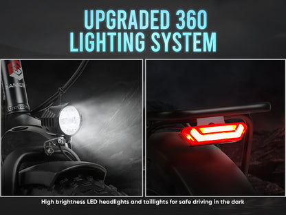 LOTDM200-II Steggenomvikbar Elektrisk Cykel