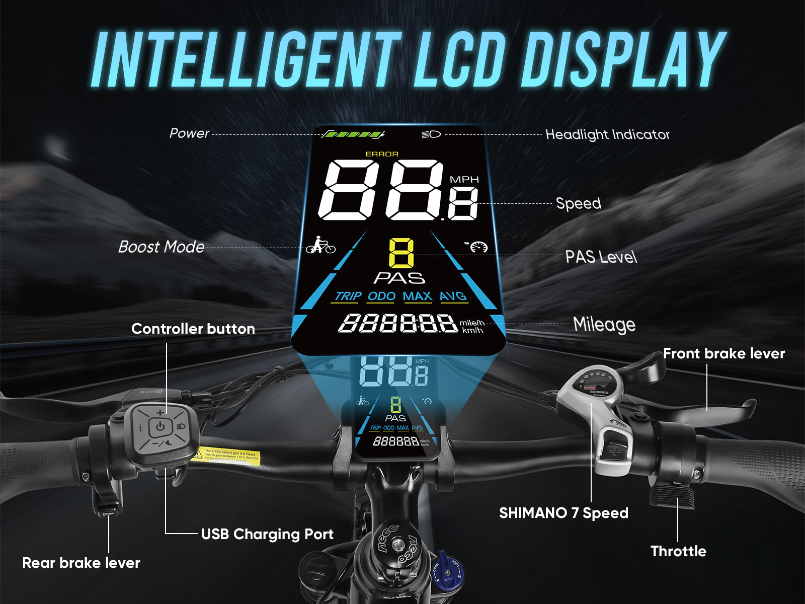 RS-A01 Bici Elettrica da Pendolare Uomo