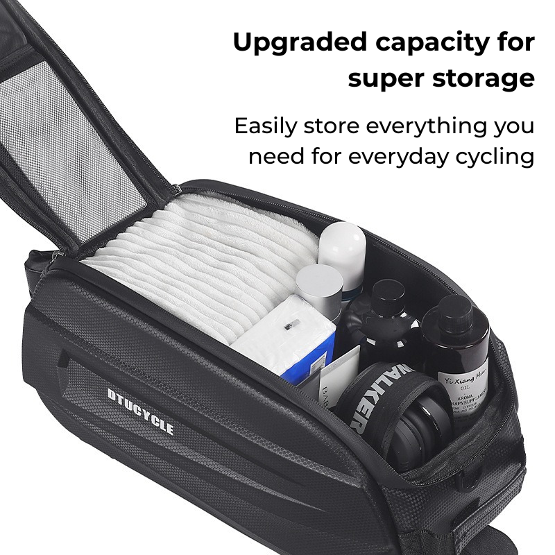 Kova kuorinen vedenpitävä takamatkalaukku