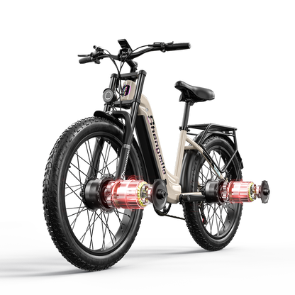 Shengmilo S700 1000W*2 Bicicletta Elettrica a Doppio Motore 17.5Ah Batteria Samsung