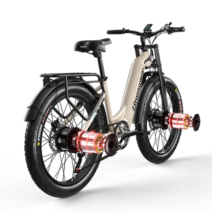 Shengmilo S700 1000W*2 Bicicletta Elettrica a Doppio Motore 17.5Ah Batteria Samsung