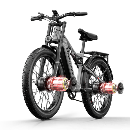 Shengmilo S600 Bicicleta Elétrica de Duplo Motor 2000W