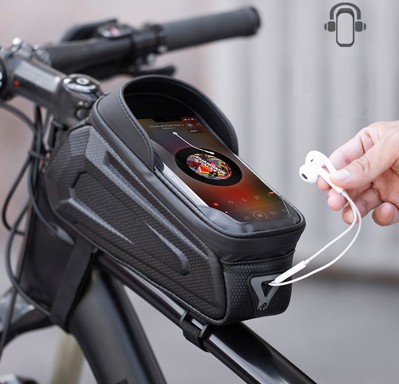 Bolsa impermeável para telemóvel de bicicleta