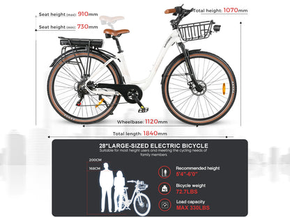 RS-A07 Potente Ebike da Tempo Libero per Città