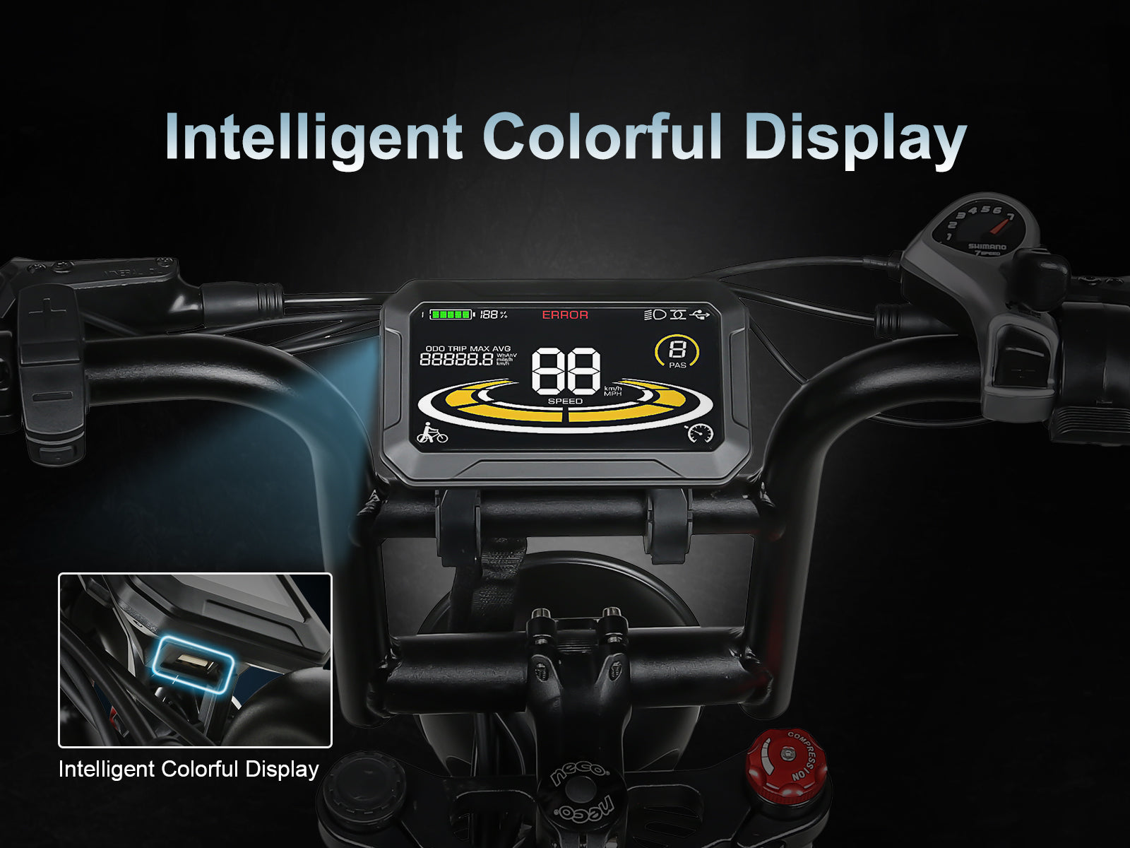 RS-A02 foldbar offroad elcykel