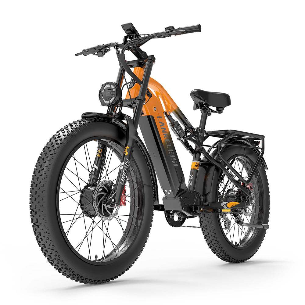 LANKELEISI MG800MAX VAE tout-terrain 26″ 2×1000W Motor 48V 20Ah Batterie