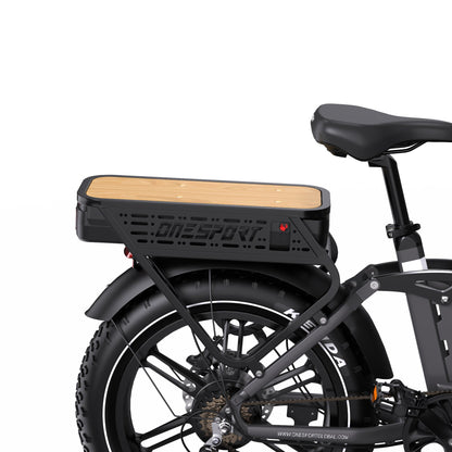 ONESPORT OT08PRO 20" Full Suspension Fat Tire Electric Bike 500W  Motor 48V 18Ah*2 Dual Battery