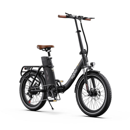 ONESPORT OT16-2 20" Folding Electric Commuter Bike 250W Motor 48V 17Ah Battery Support APP