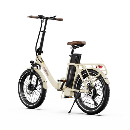 ONESPORT OT16-2 20" Folding Electric Commuter Bike 250W Motor 48V 17Ah Battery Support APP