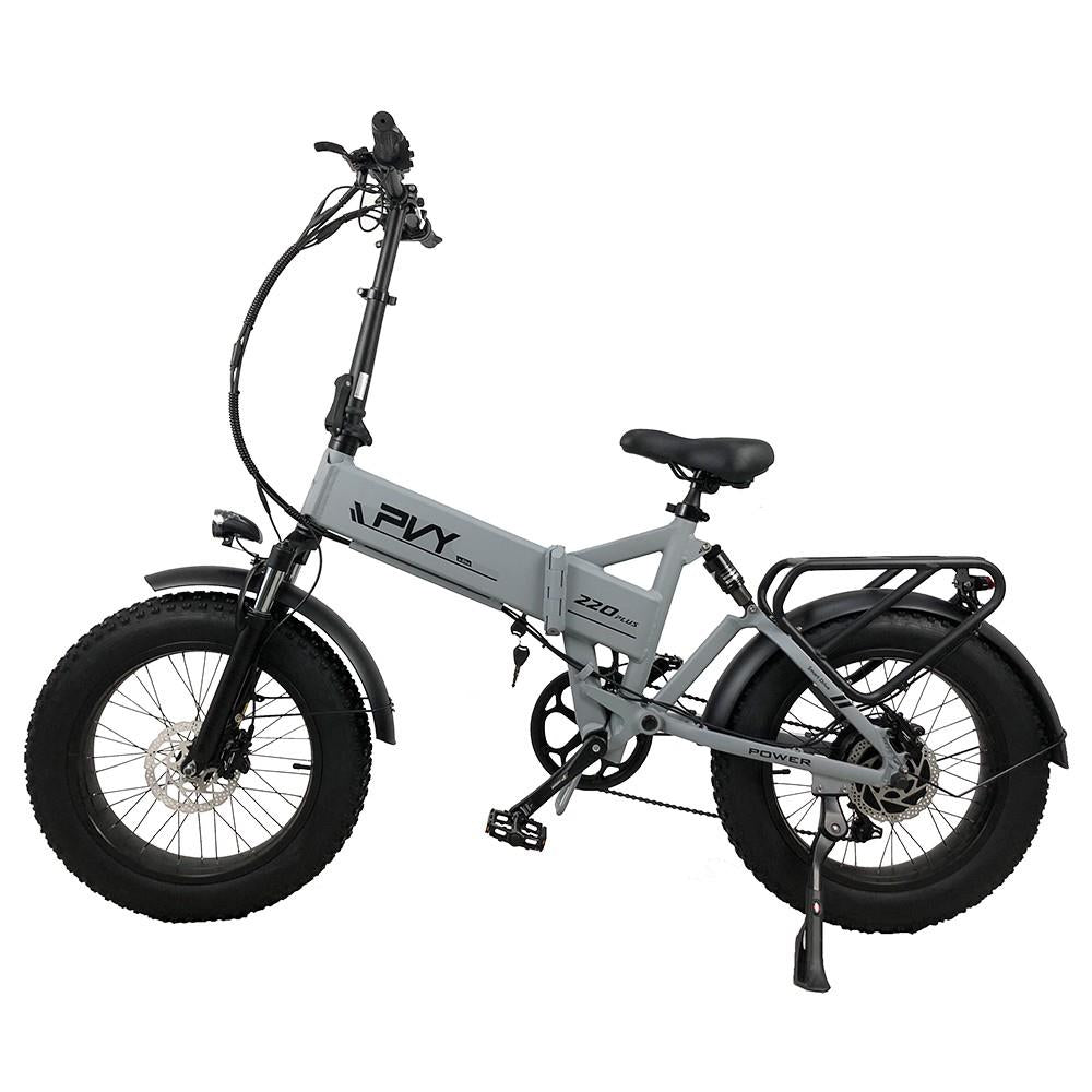 PVY Z20 Plus 20" Fat Tire Electric Folding  Bike 1000W Motor 48V 16.5Ah Battery
