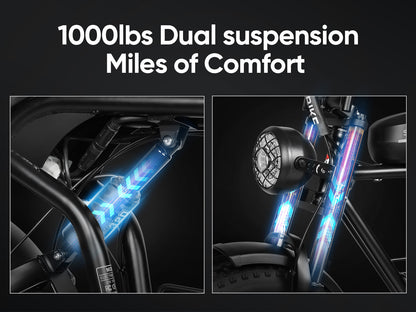 M20 Bicicletta Elettrica 1000W